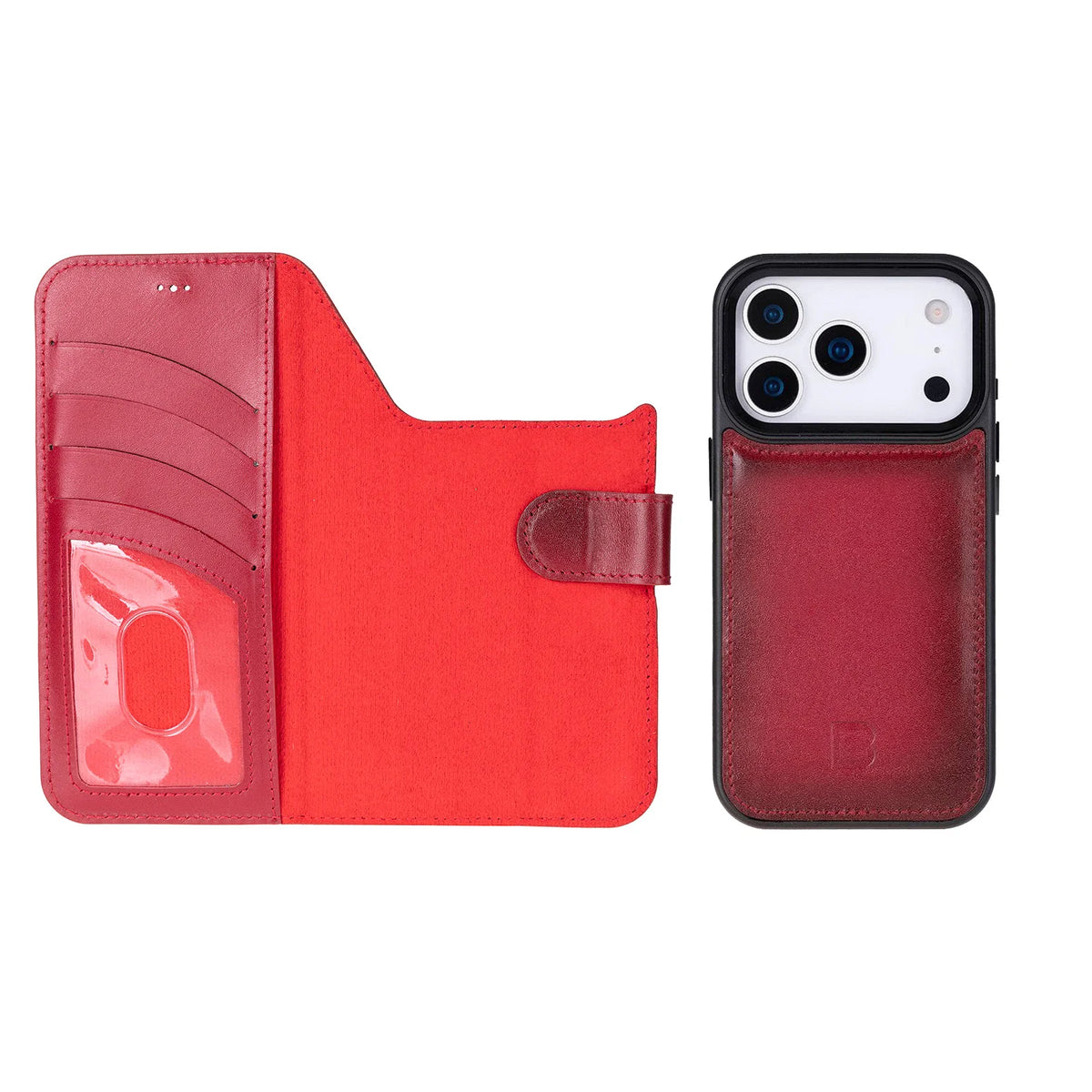 Magic iPhone 18 Pro / 17 Pro Detachable Leather Wallet Case