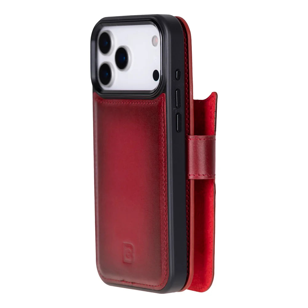 Magic iPhone 18 Pro / 17 Pro Detachable Leather Wallet Case