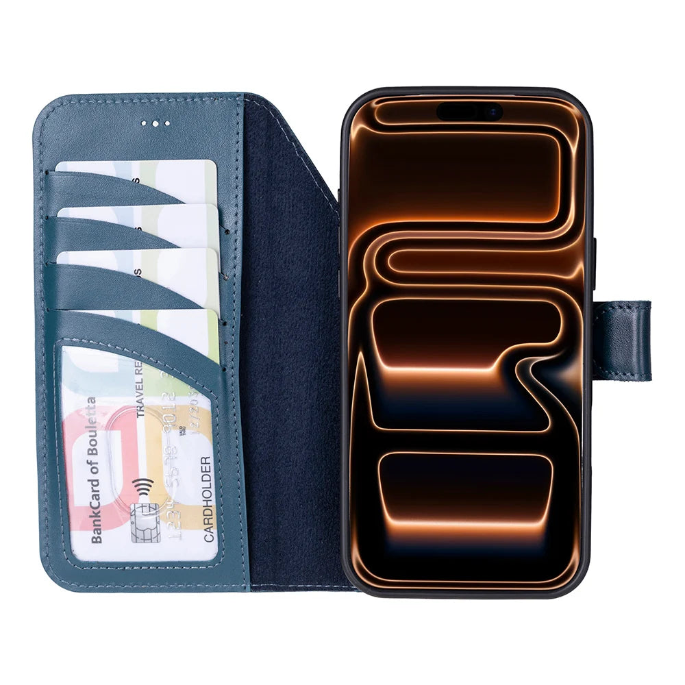 Magic iPhone 18 Pro Max / 17 Pro Max Detachable Leather Wallet Case