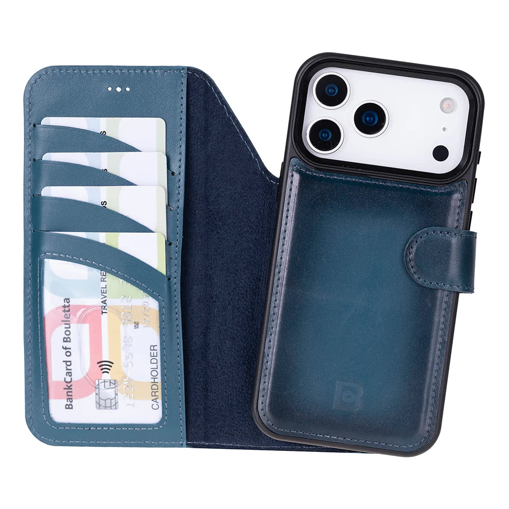 Magic iPhone 18 Pro / 17 Pro Detachable Leather Wallet Case