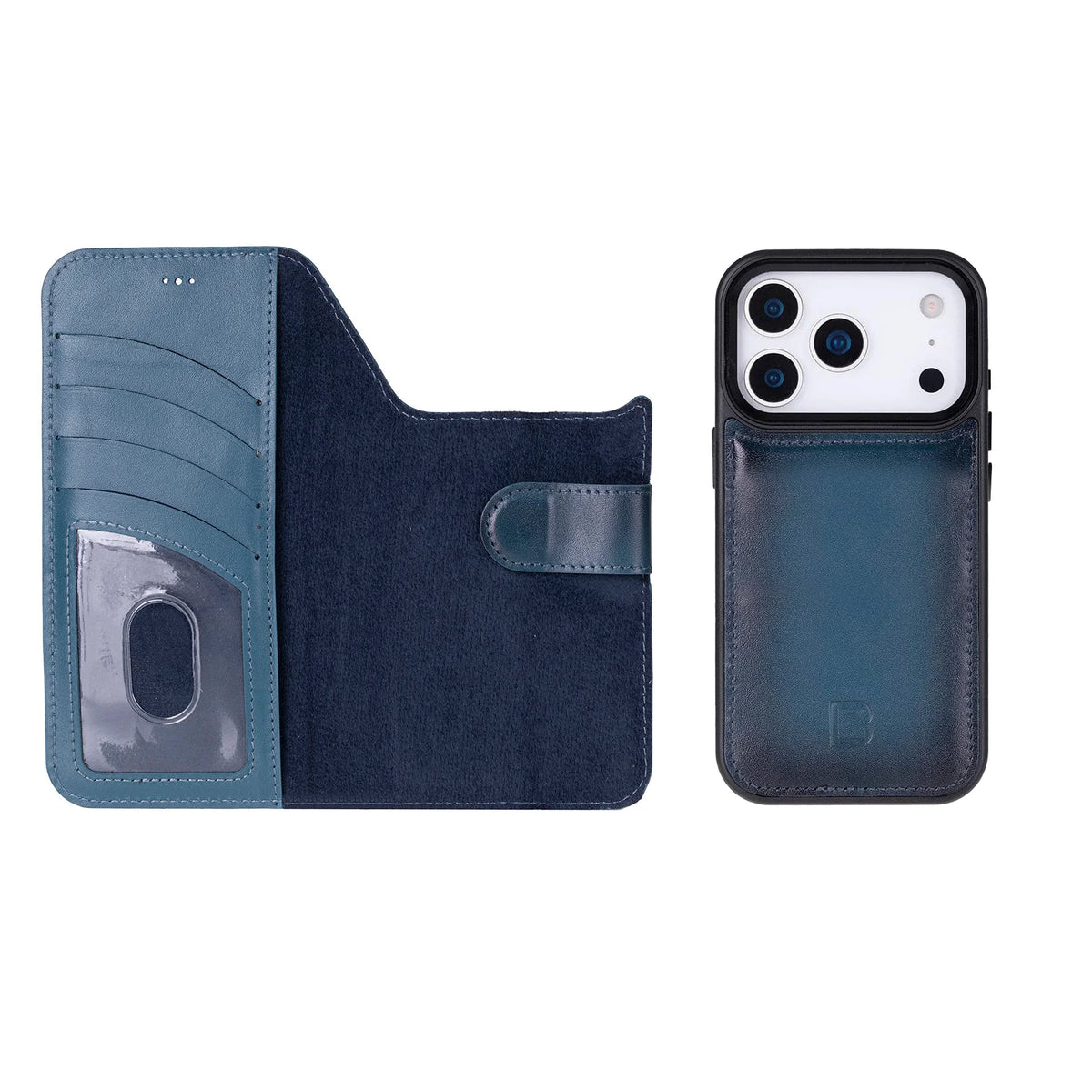 Magic iPhone 18 Pro Max / 17 Pro Max Detachable Leather Wallet Case