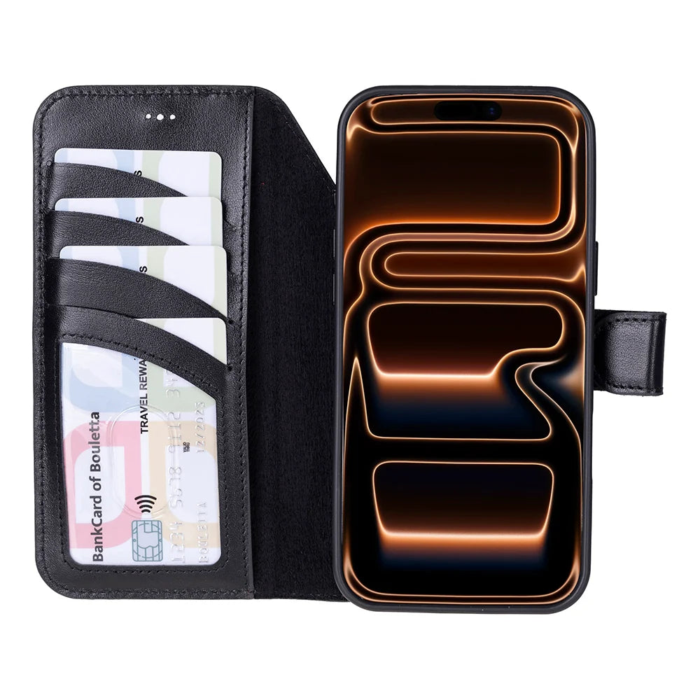 Magic iPhone 18 Pro / 17 Pro Detachable Leather Wallet Case
