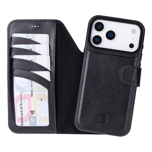 Magic iPhone 18 Pro / 17 Pro Detachable Leather Wallet Case
