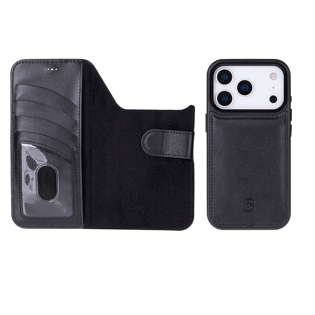 Magic iPhone 18 Pro Max / 17 Pro Max Detachable Leather Wallet Case