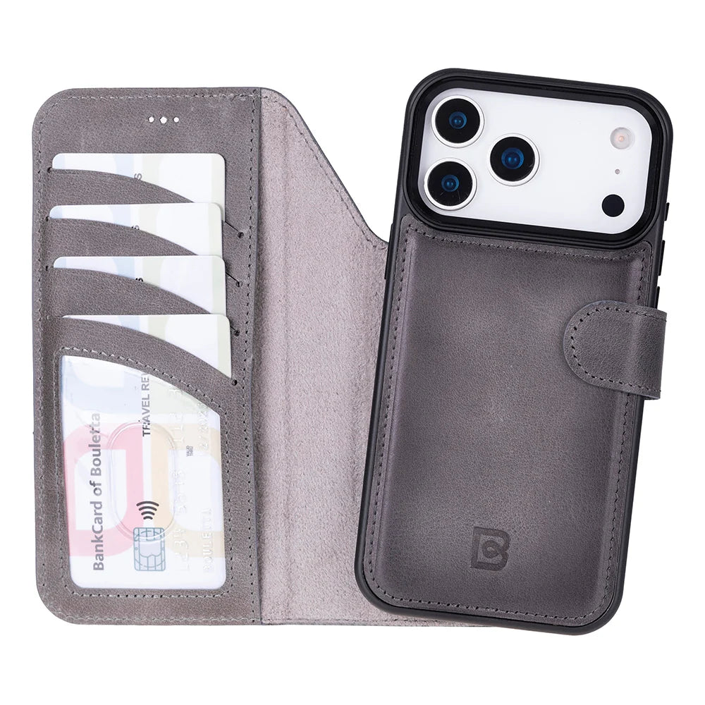 Magic iPhone 18 Pro / 17 Pro Detachable Leather Wallet Case