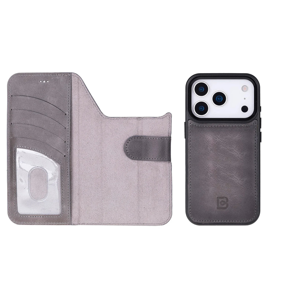 Magic iPhone 18 Pro / 17 Pro Detachable Leather Wallet Case