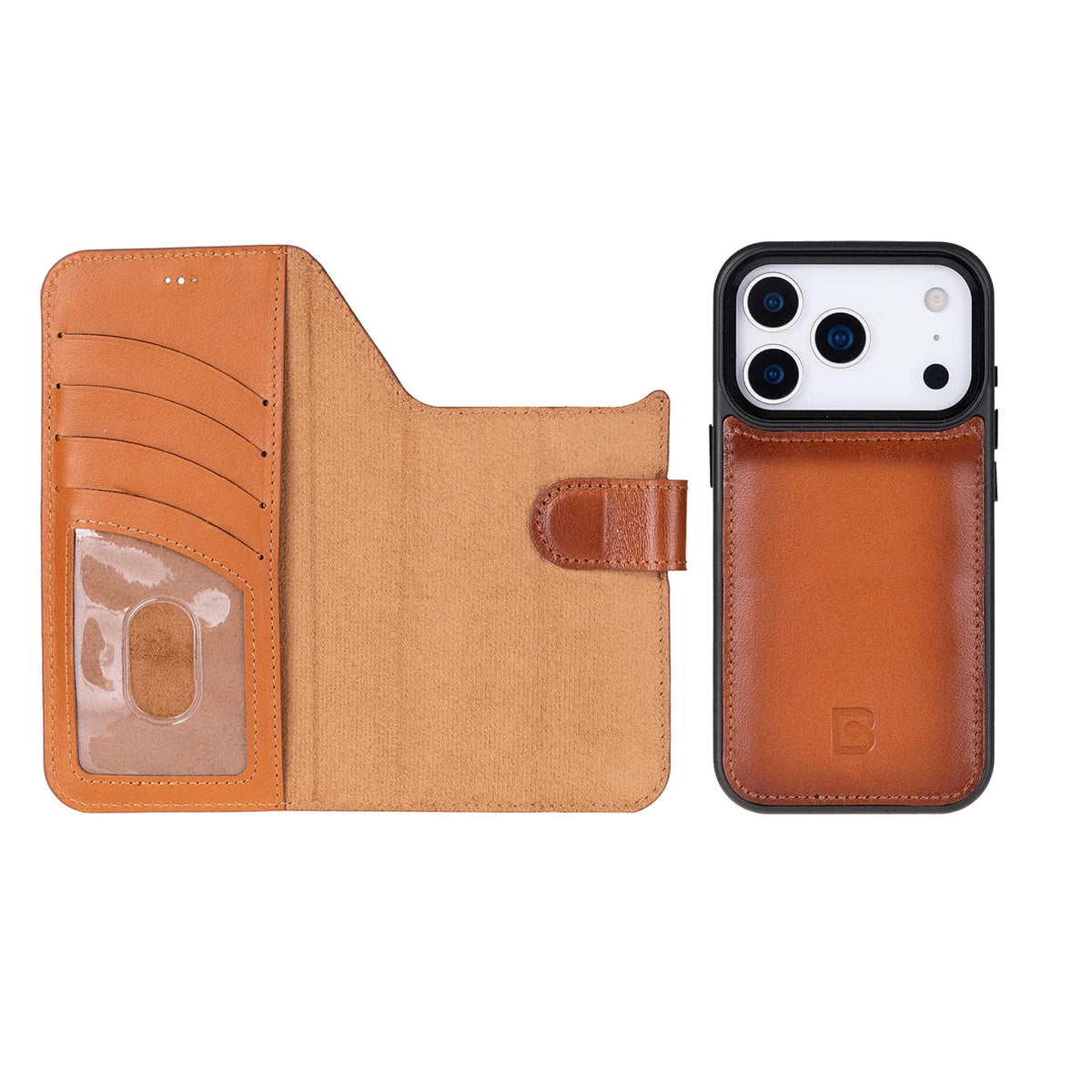 Magic iPhone 18 Pro Max / 17 Pro Max Detachable Leather Wallet Case