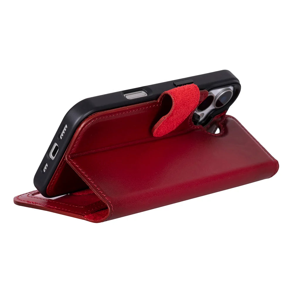 Magic iPhone 17 Detachable Leather Wallet Case
