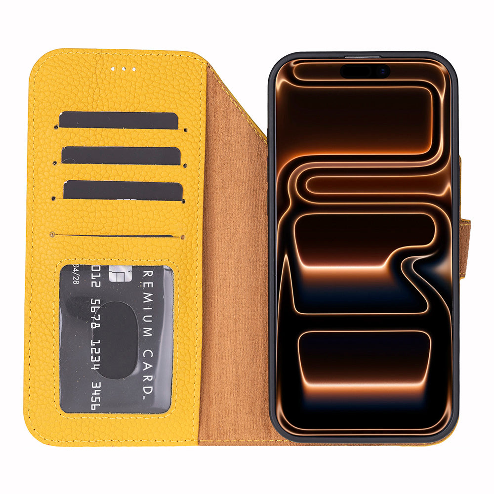 Magic I Phone 17 Pro Max Leather Detachable Wallet Case