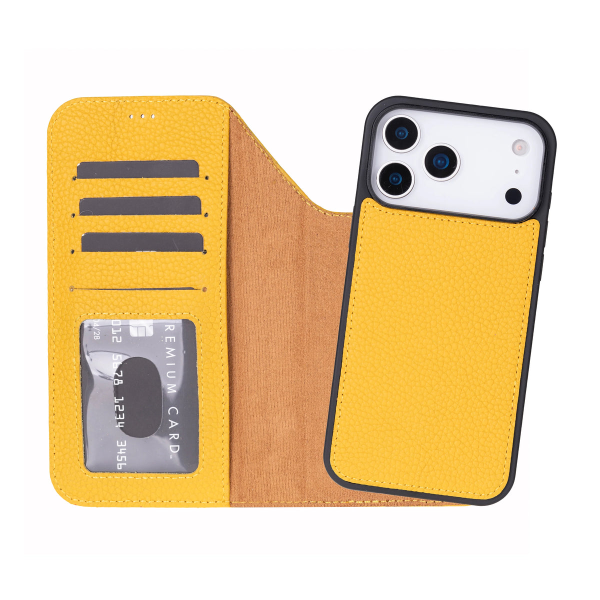 Sengul Genuine Leather Wallet Case for iPhone 18 Pro