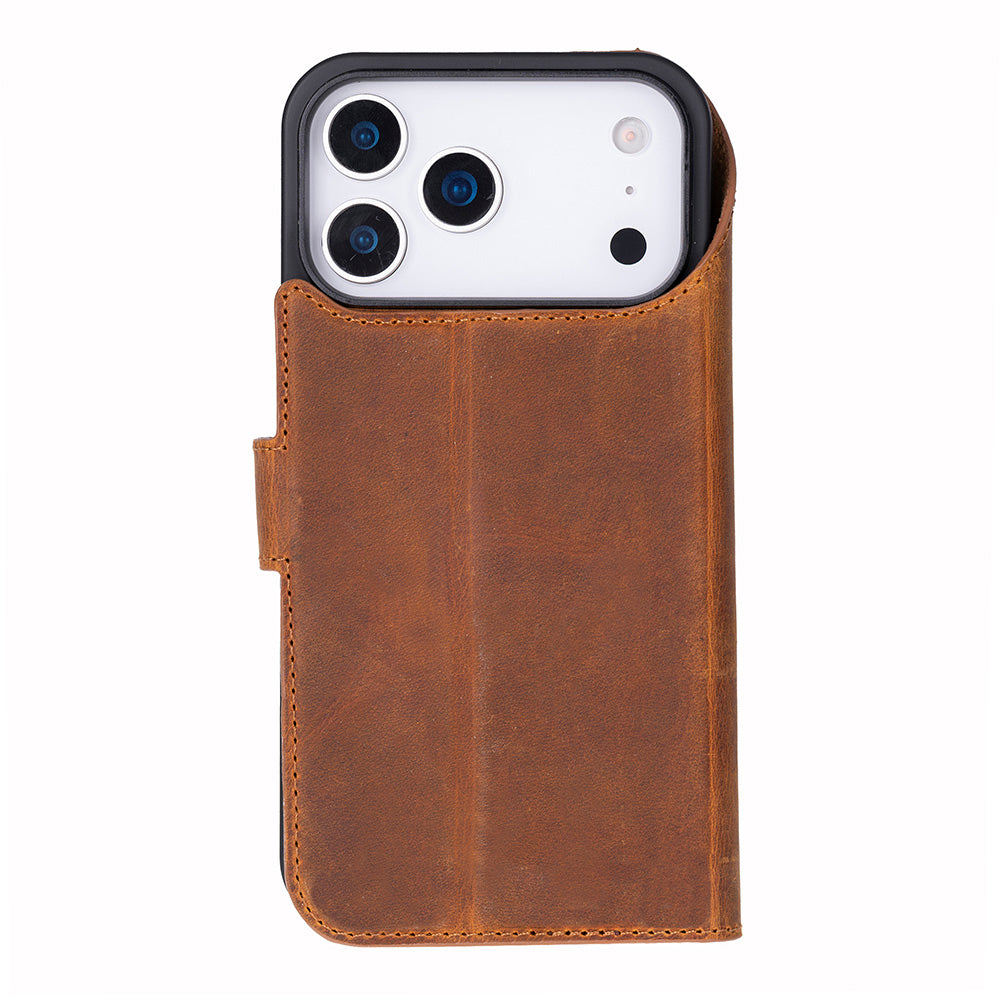 Magic I Phone 17 Pro Max Leather Detachable Wallet Case