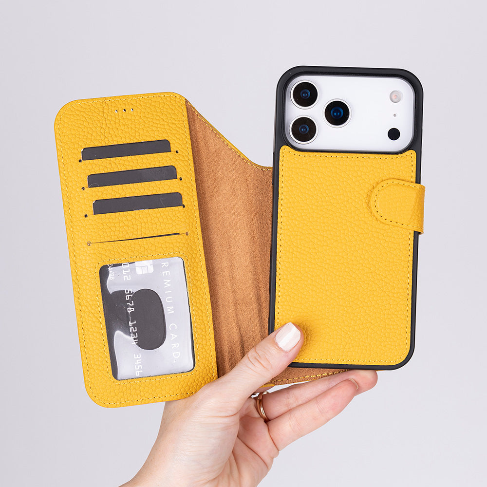 Magic I Phone 17 Pro Max Leather Detachable Wallet Case