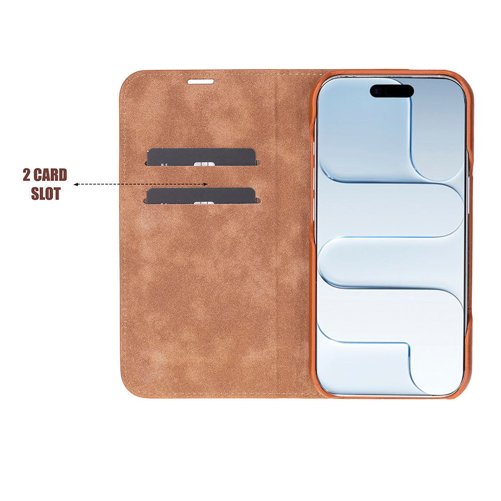Sonat Leather I Phone 17 Folio Case