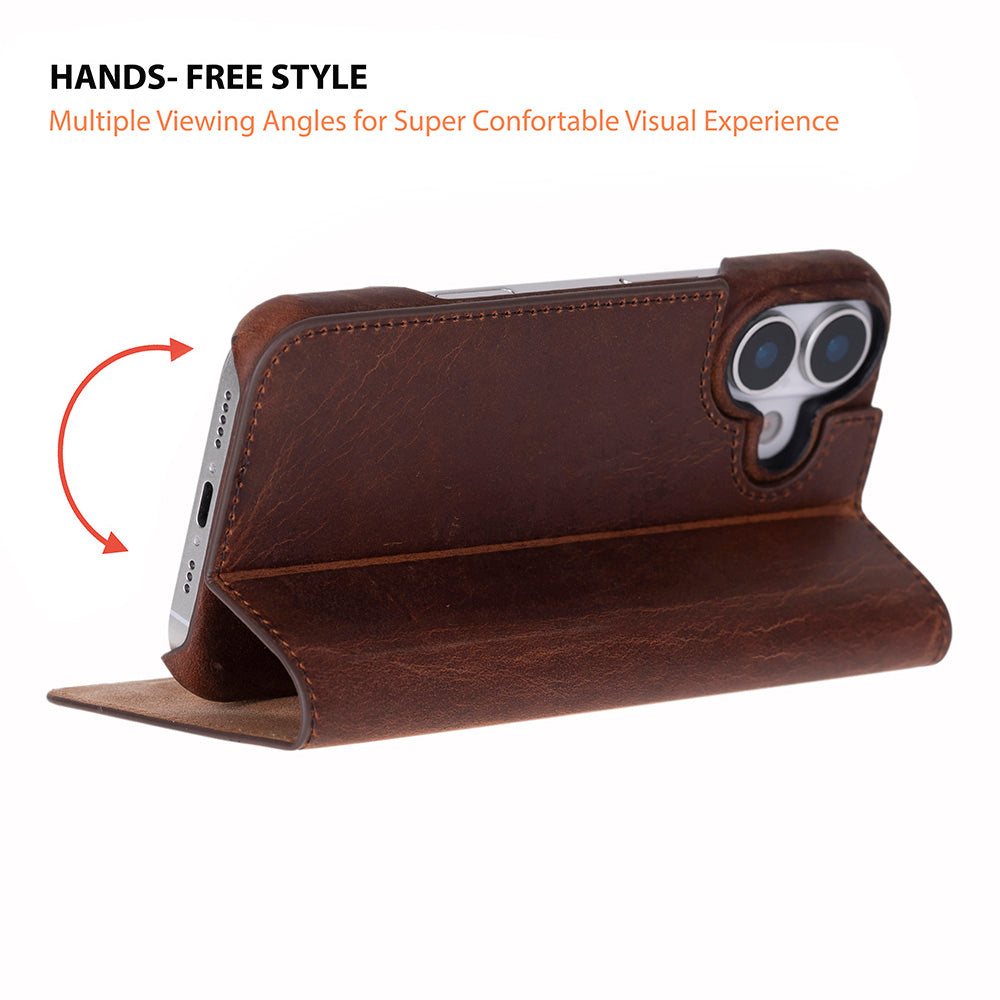 Sonat Leather I Phone 17 Folio Case