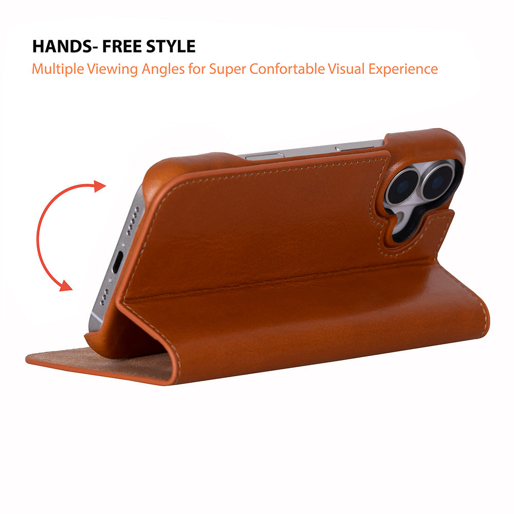 Sonat Leather I Phone 17 Folio Case