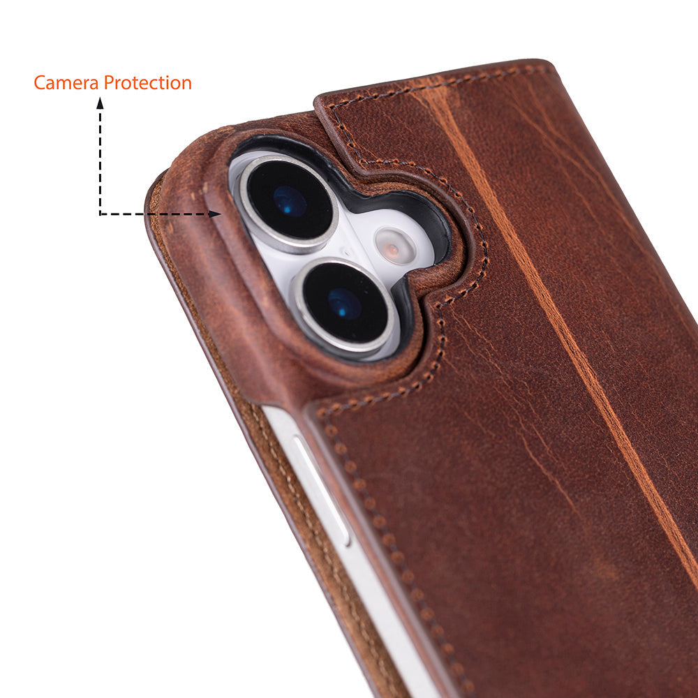 Sonat Leather I Phone 17 Folio Case