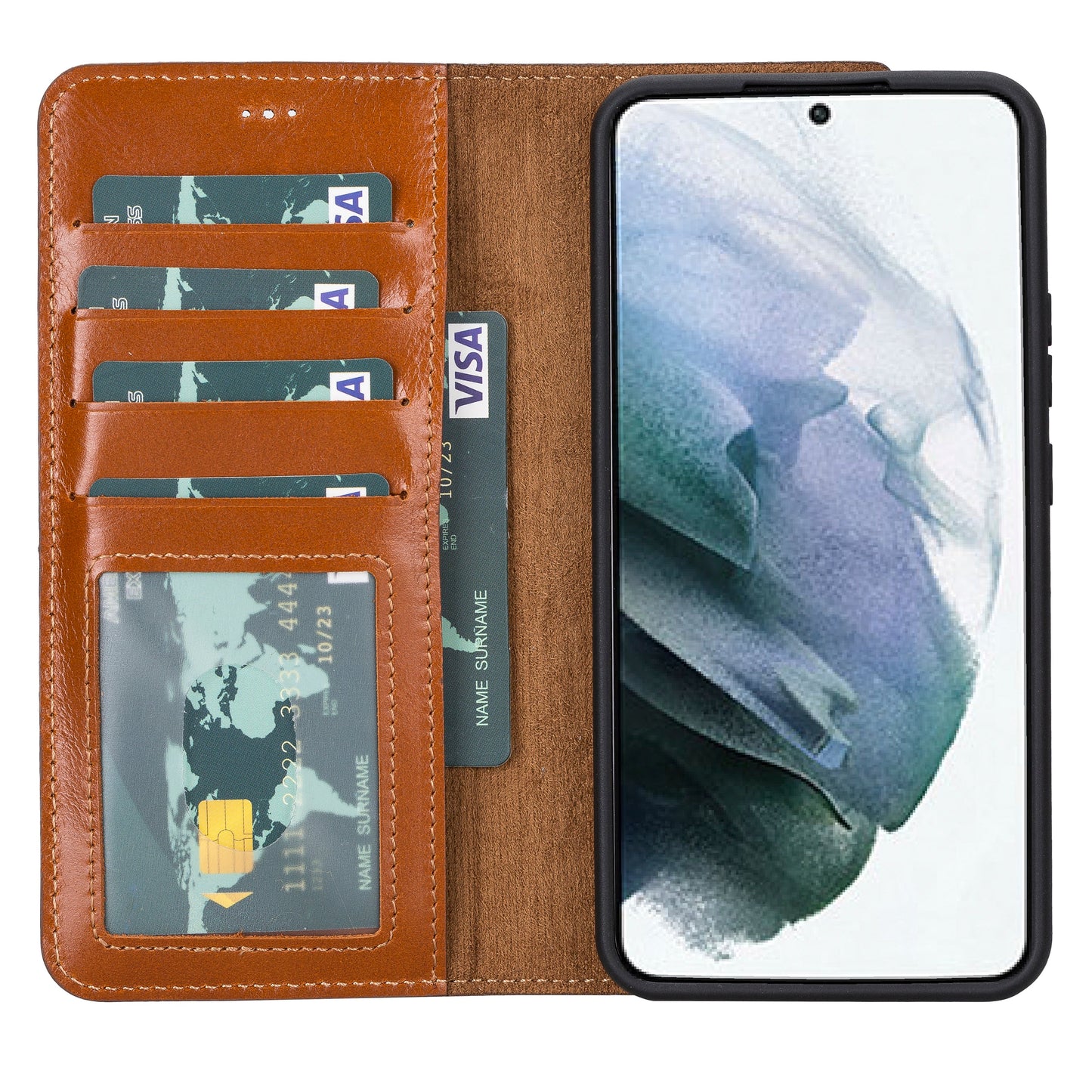 Magic Samsung Galaxy S22 Ultra Leather Detachable Wallet Case