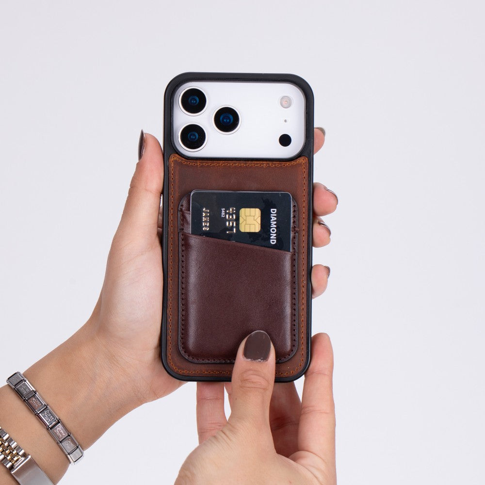 Maggy Fit Cc Leather Magnetic Card Holder