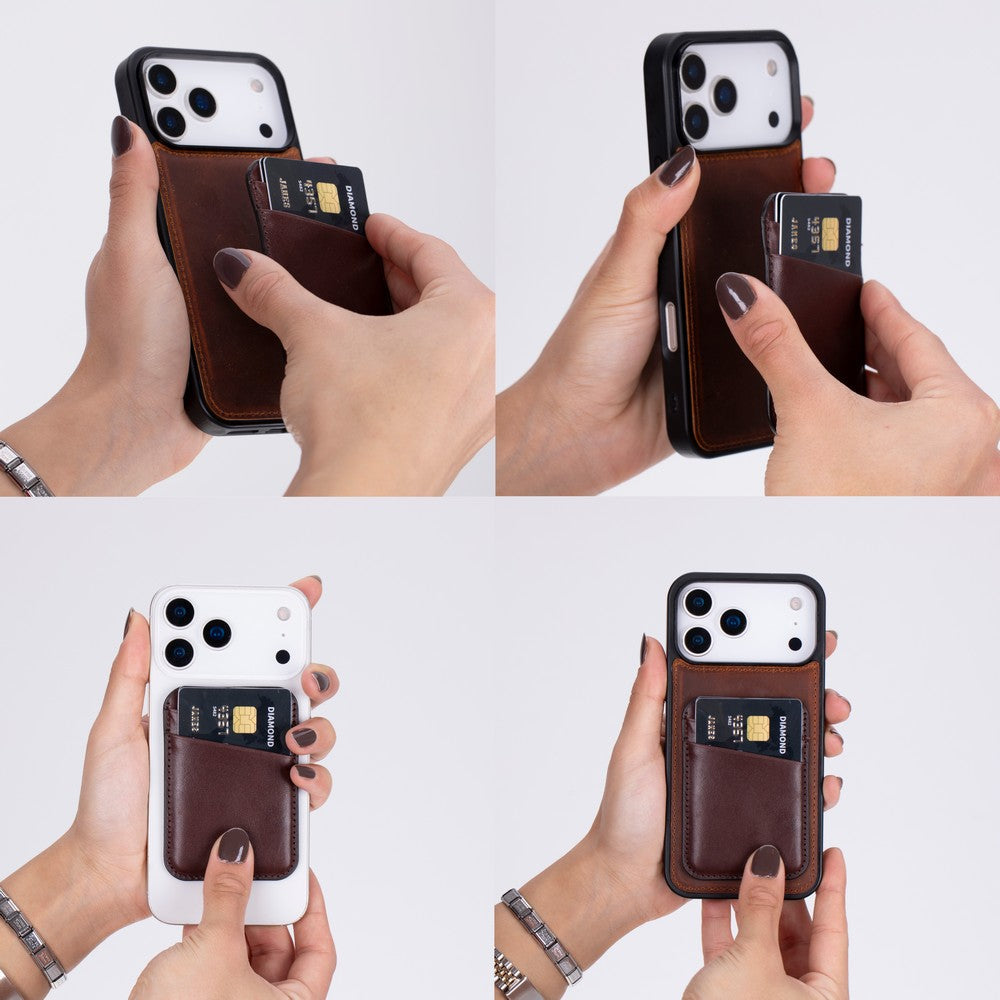 Maggy Fit Cc Leather Magnetic Card Holder