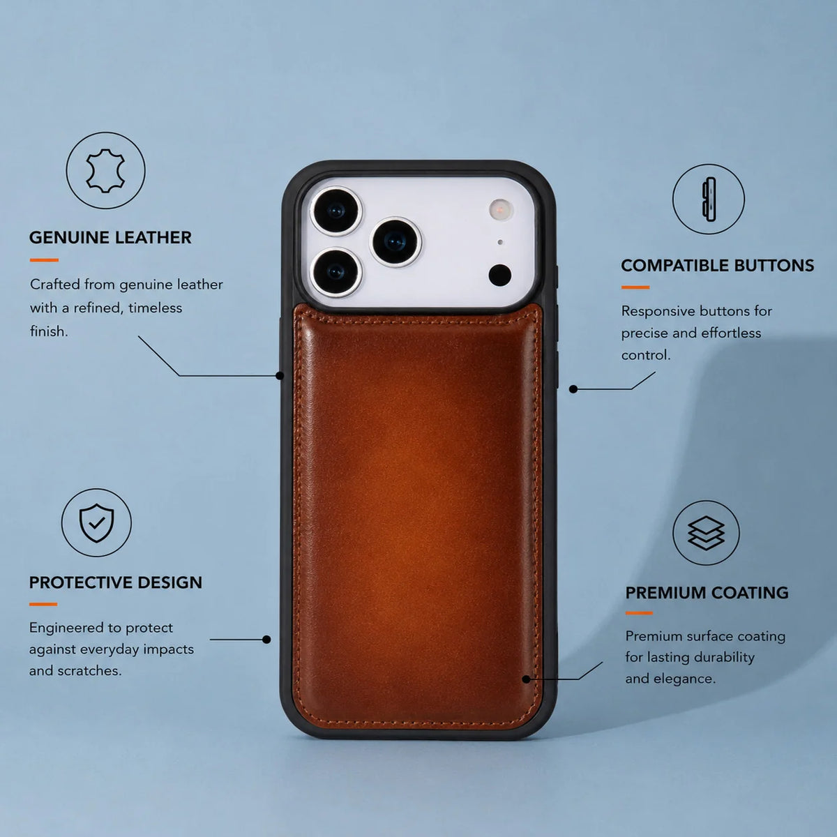 Flex Cover iPhone 18 Pro Max / 17 Pro Max Leather Case