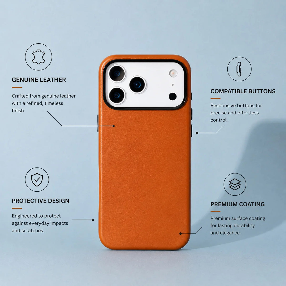 Prestige iPhone 18 Pro Max / 17 Pro Max Leather Case