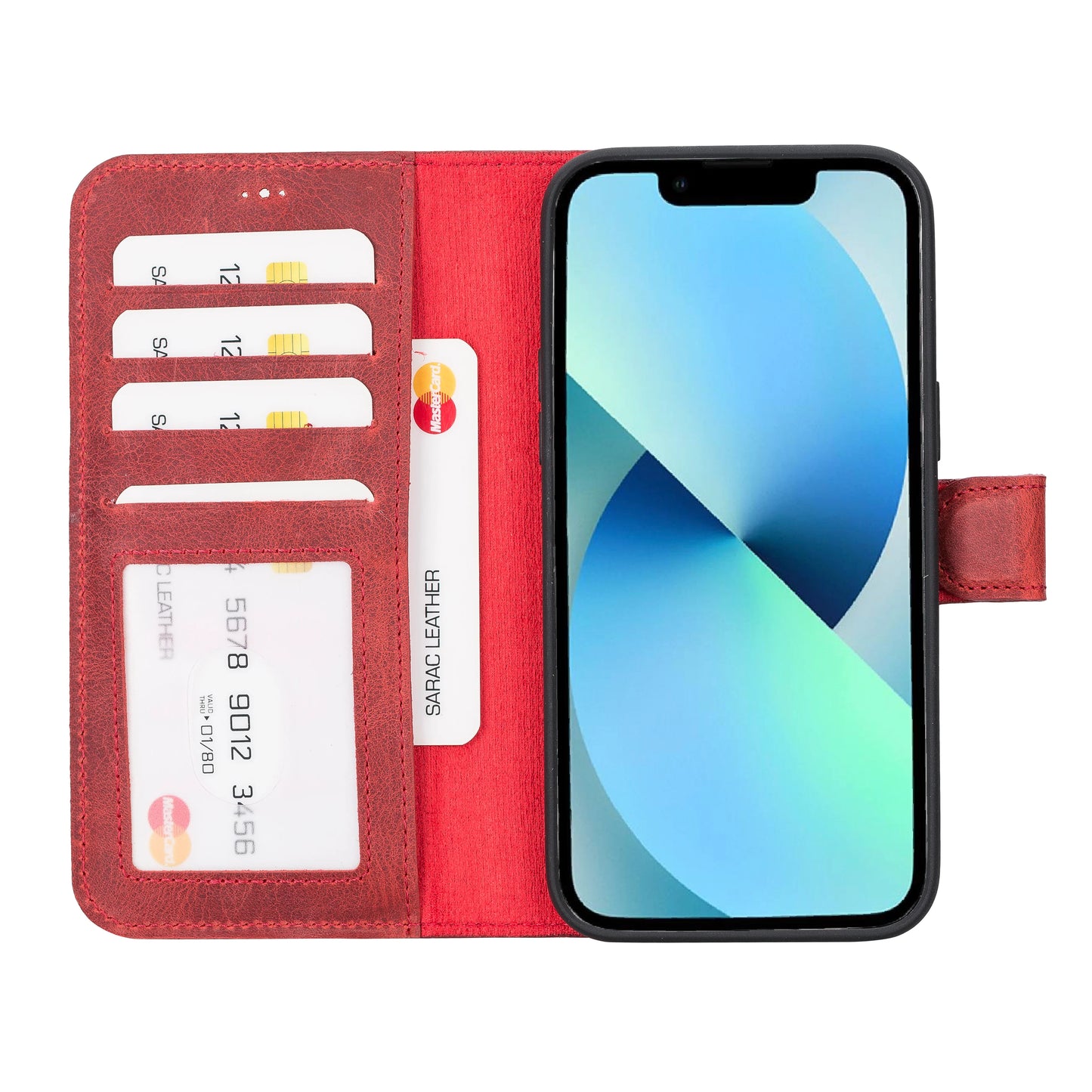 Liluri I Phone 14 Pro Max Detachable Leather Wallet Case