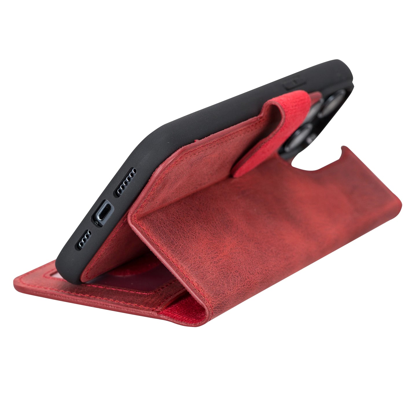 Liluri I Phone 14 Pro Max Detachable Leather Wallet Case