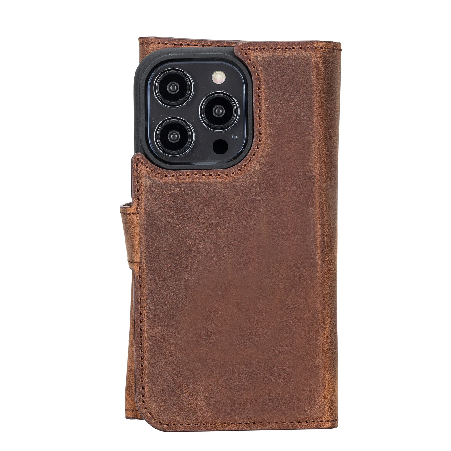 Santa I Phone 14 Pro Leather Detachable Wallet Case