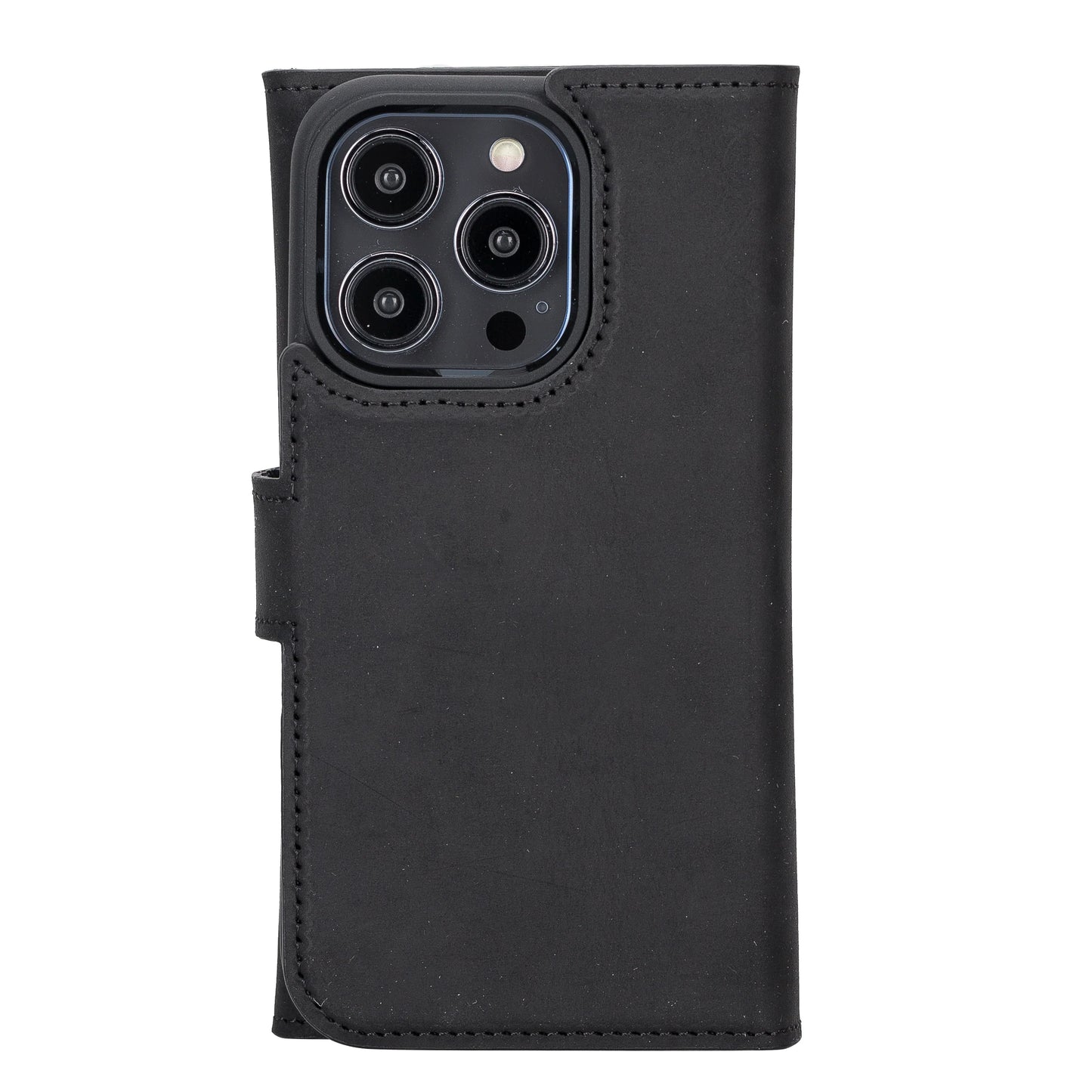 Santa I Phone 14 Pro Leather Detachable Wallet Case