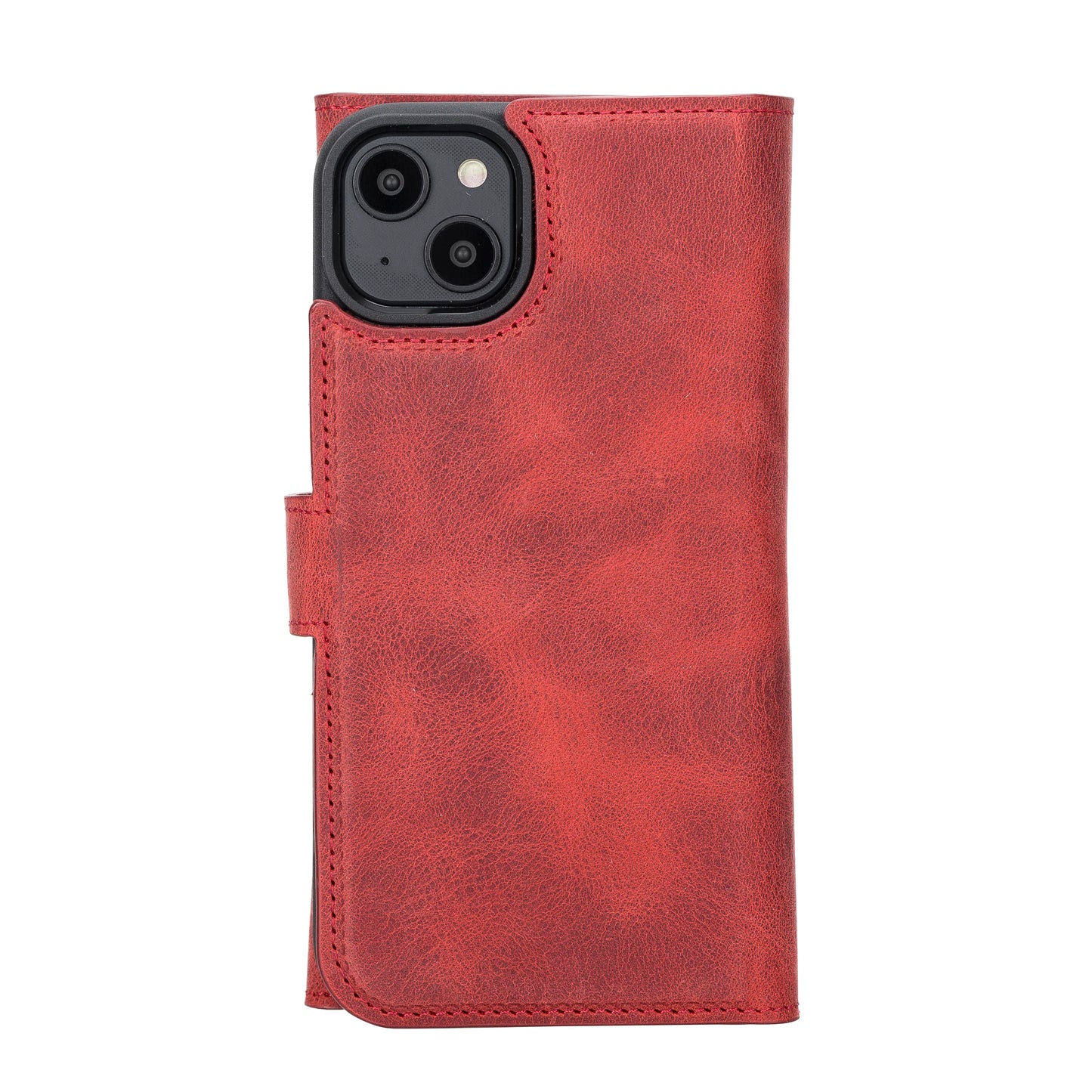 Santa I Phone 14 Plus Leather Detachable Wallet Case