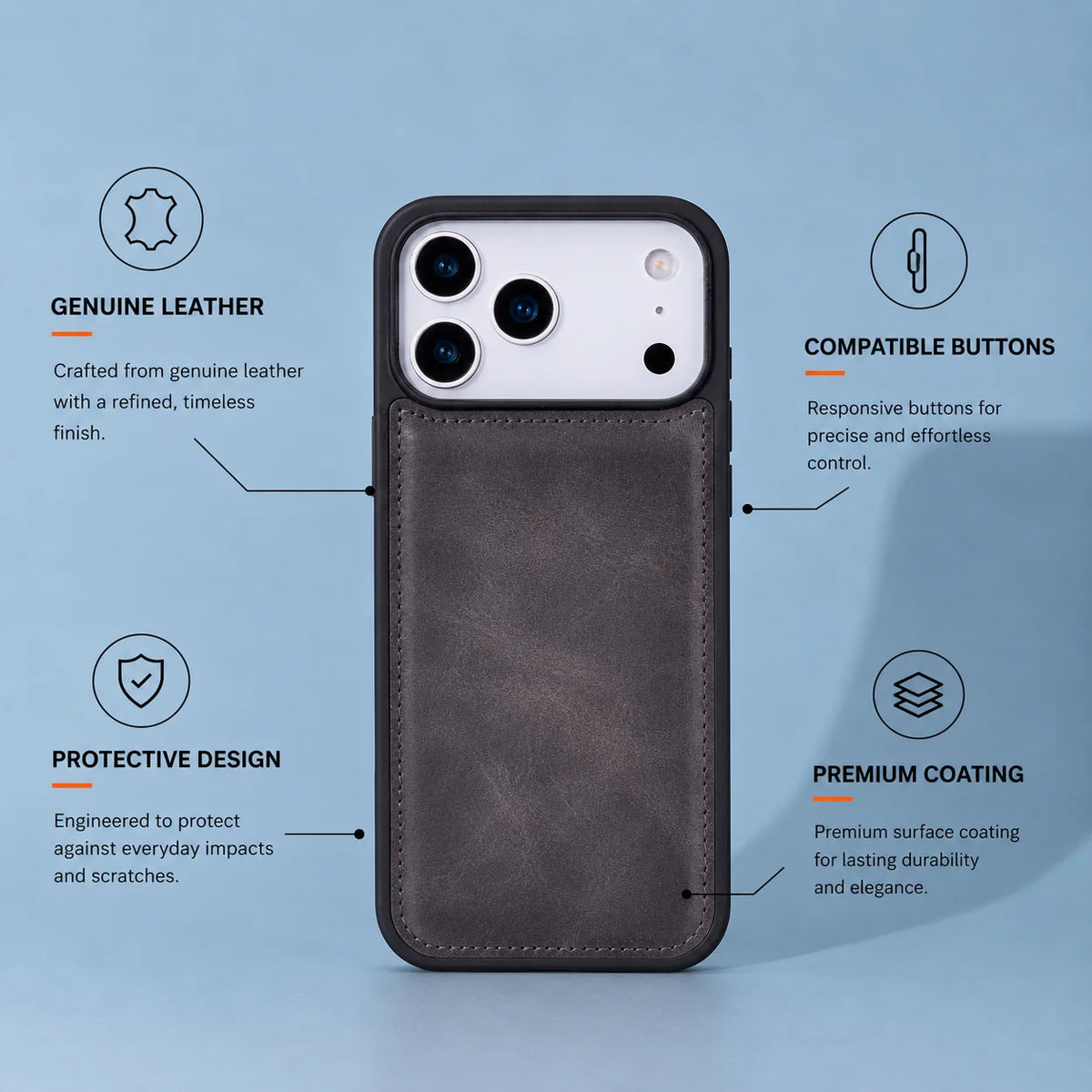 Flex Cover iPhone 18 Pro Max / 17 Pro Max Leather Case