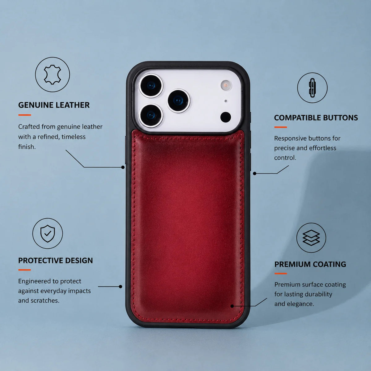 Flex Cover iPhone 18 Pro / 17 Pro Leather Case