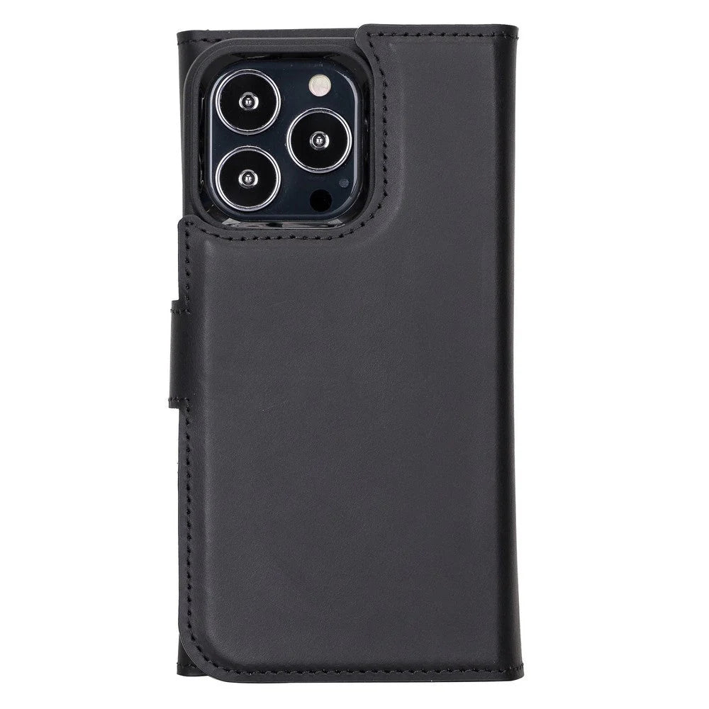 Santa I Phone 13 Pro Leather Detachable Wallet Case