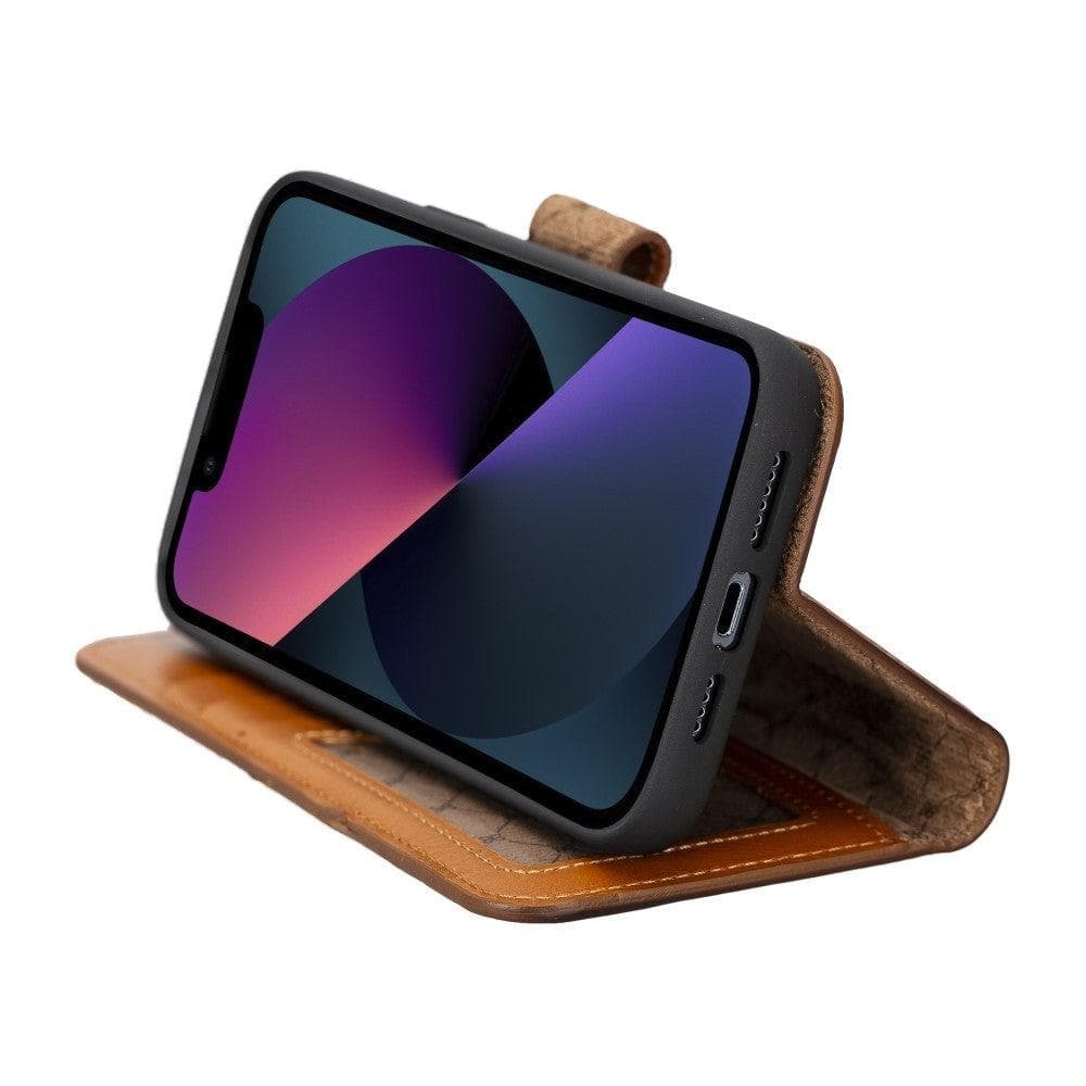 Magic iPhone 14 Pro Darker Color Leather Detachable Wallet Case