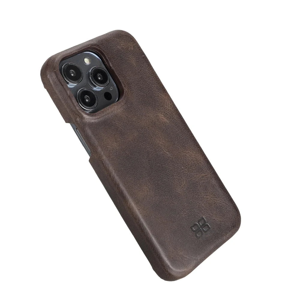 Bouletta Apple iPhone 14 Series Full Leather Coating Back Cover iPhone 14 Pro Max / Brown