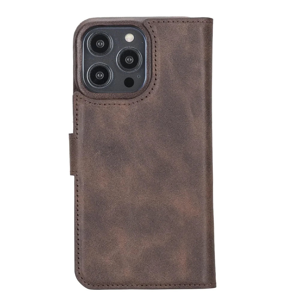 Bouletta Apple iPhone 14 Series Full Leather Coating Detachable Wallet Case