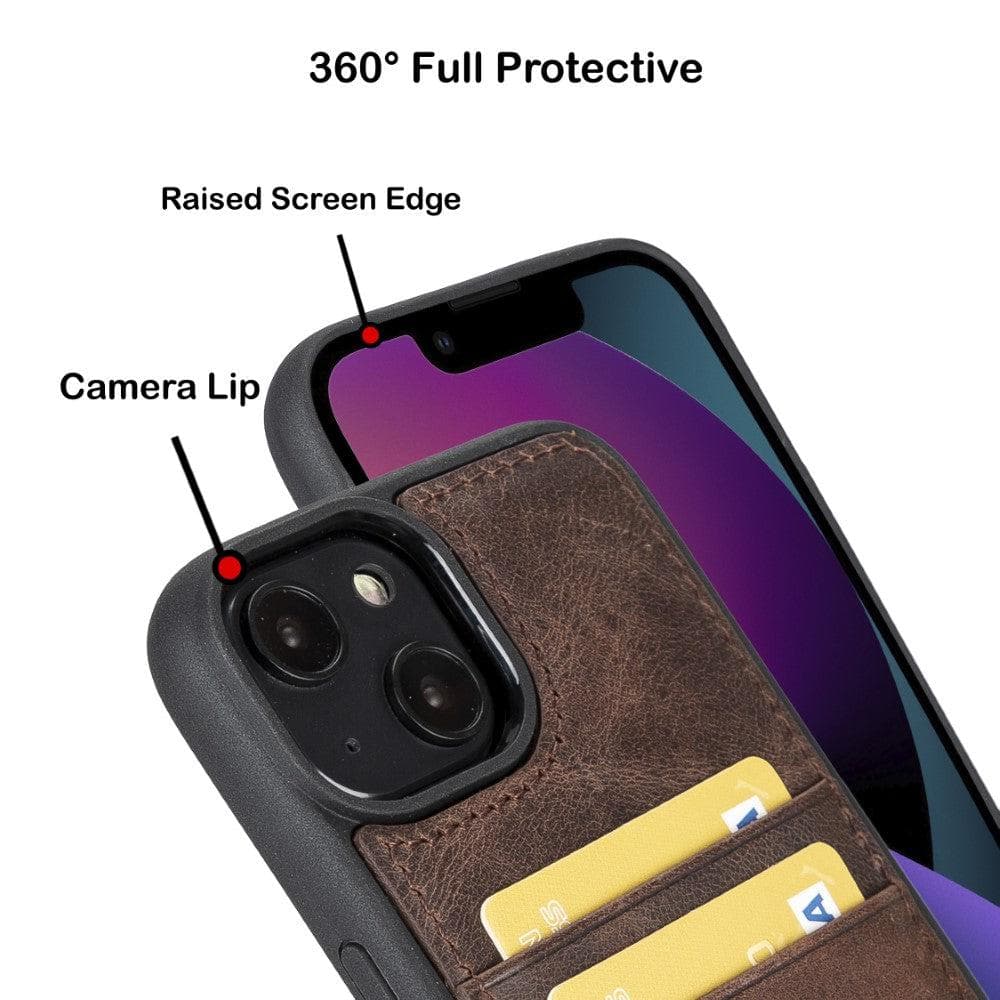 Bouletta Apple iPhone 14 Series Leather Back Cover with Card Holder