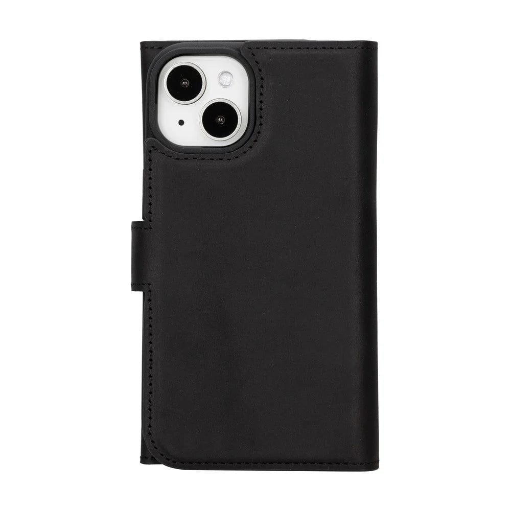Santa iPhone 15 Pro Leather Detachable Wallet Case