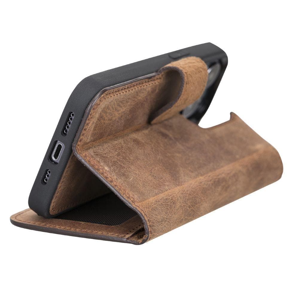 Magic I Phone 13 Pro Detachable Leather Wallet Case