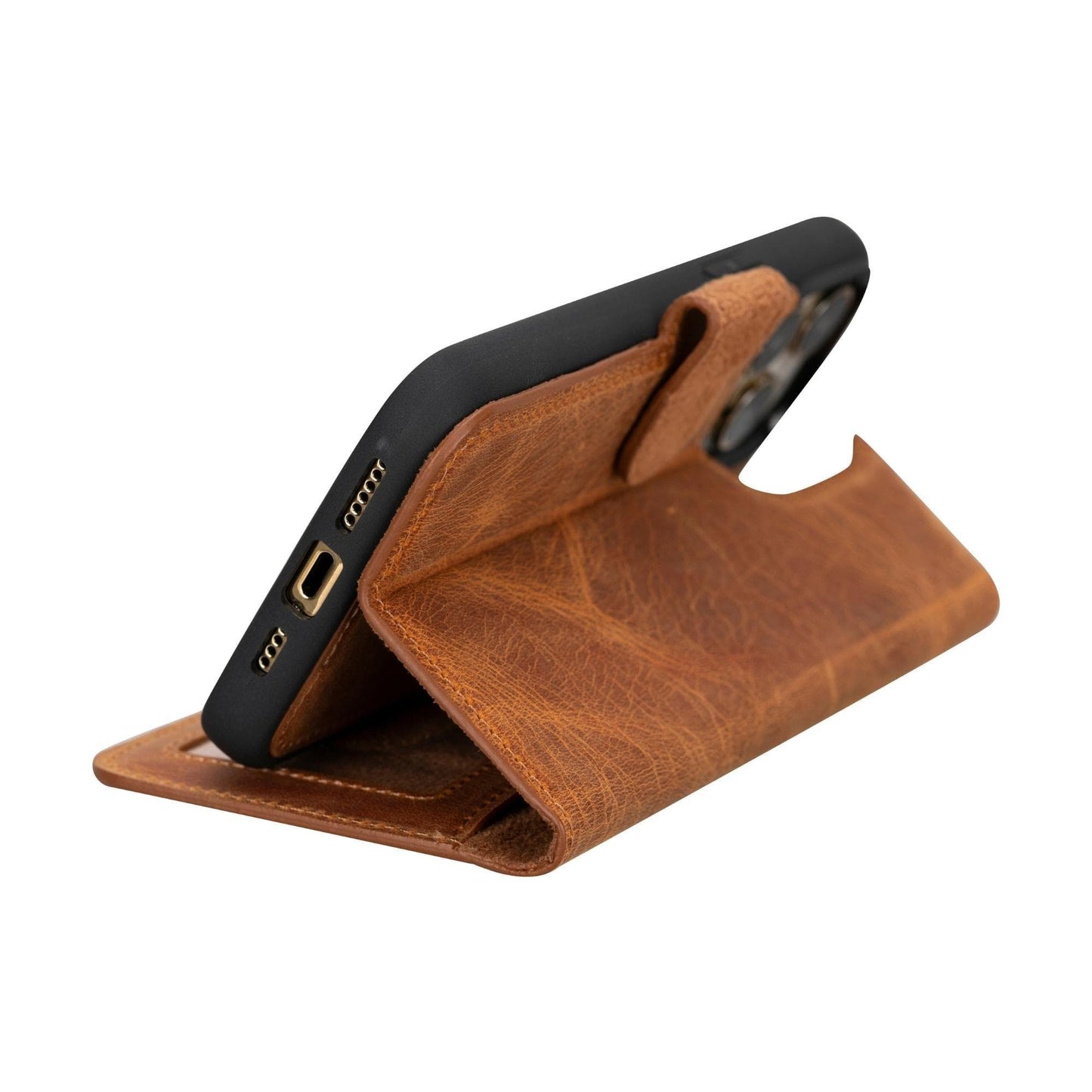 Magic I Phone 15 Plus Detachable Leather Wallet Case