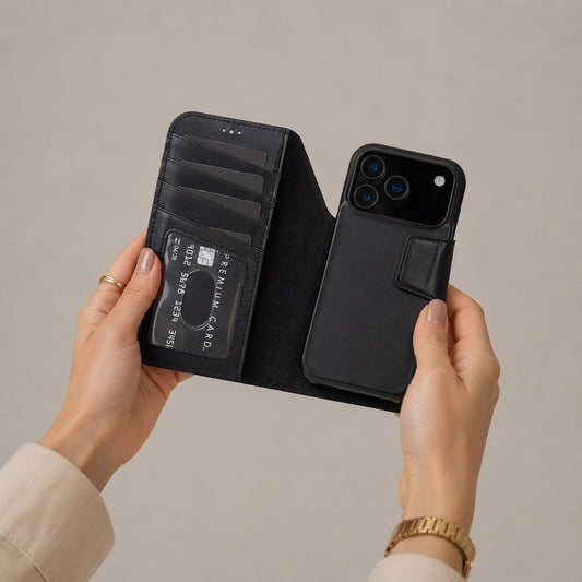 Elite Magic iPhone 18 Pro / 17 Pro Leather Detachable Wallet Case