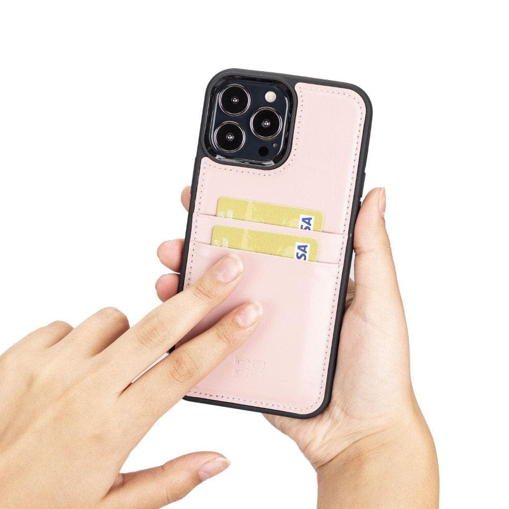 Flex Cover Leather iPhone 13 Pro Case with Card Holder