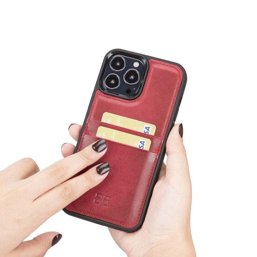 Flex Cover Leather iPhone 13 Pro Case with Card Holder