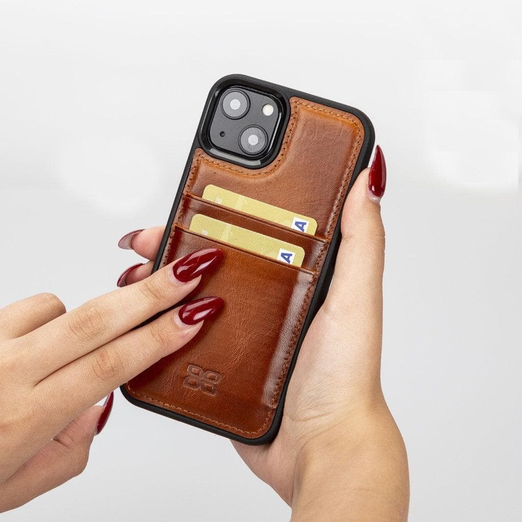 Flex Cover Leather iPhone 13 Case with Card Holder