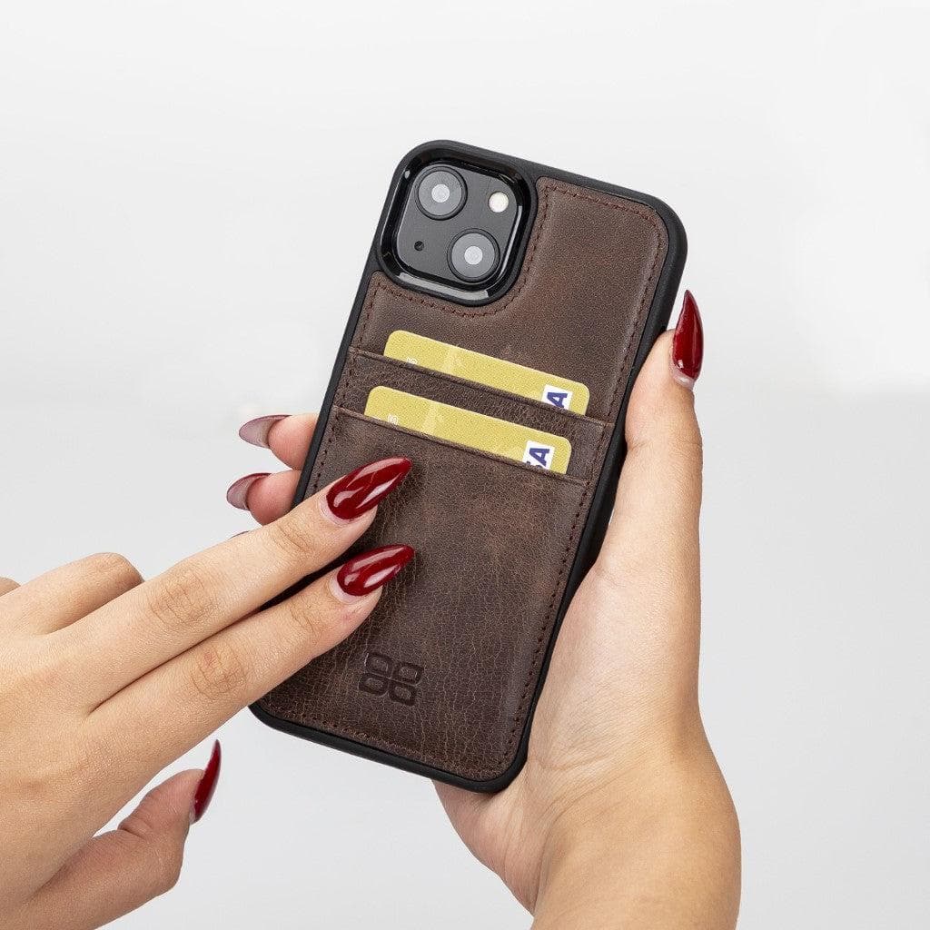 Flex Cover Leather iPhone 13 Case with Card Holder