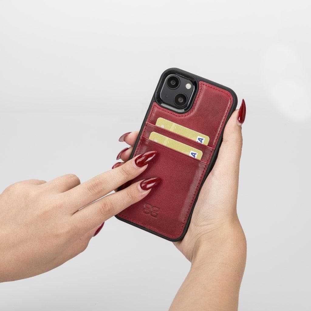 Flex Cover Leather iPhone 13 Case with Card Holder