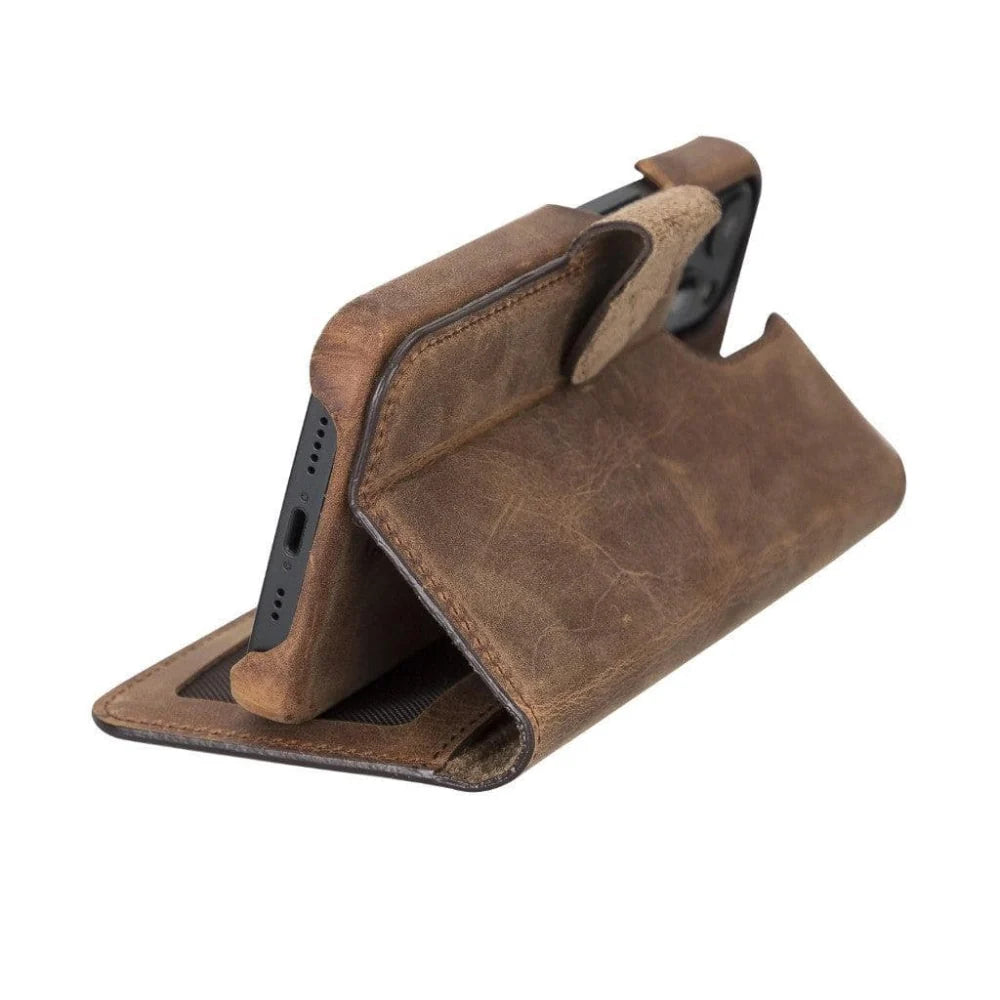 Bouletta Full Leather Coating Detachable Wallet Case for Apple iPhone 13 Series