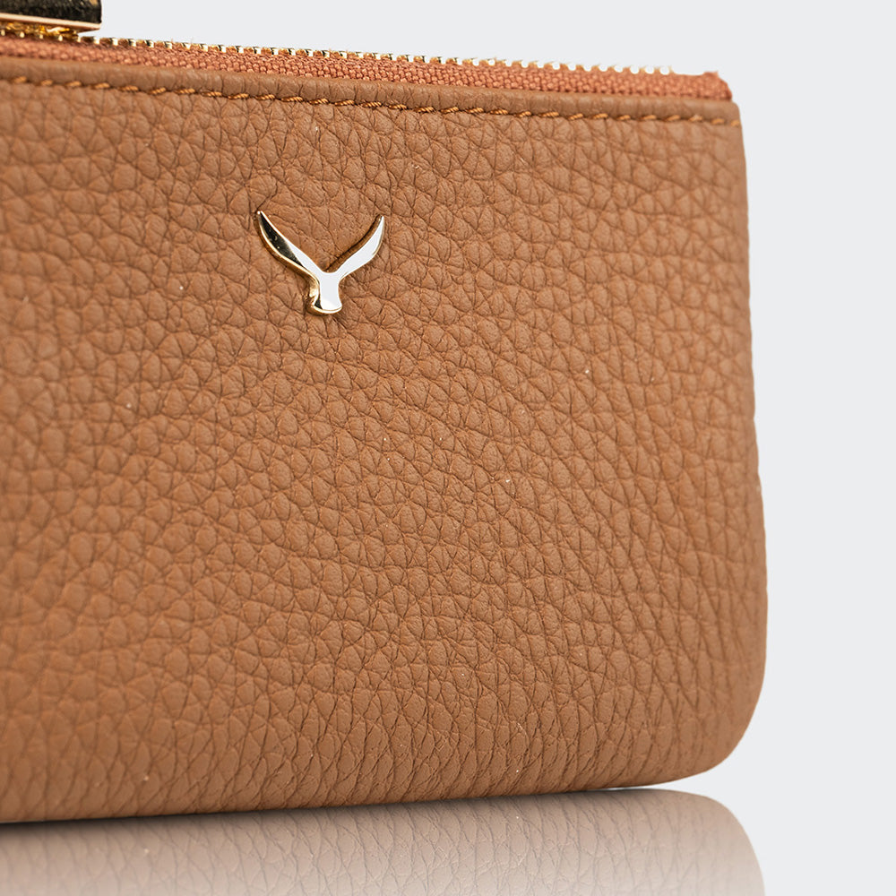 Unisex Leather Coin Purse With Zipper