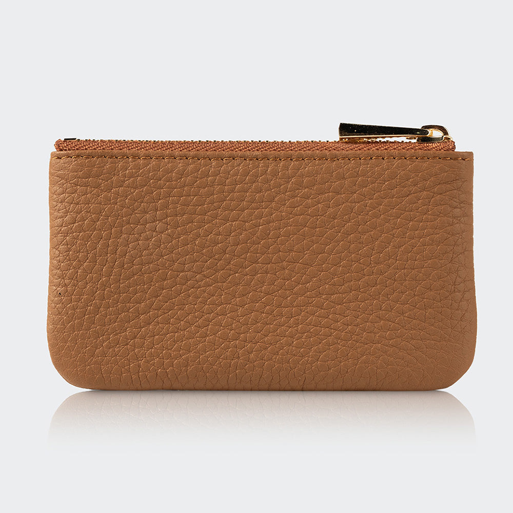 Unisex Leather Coin Purse With Zipper