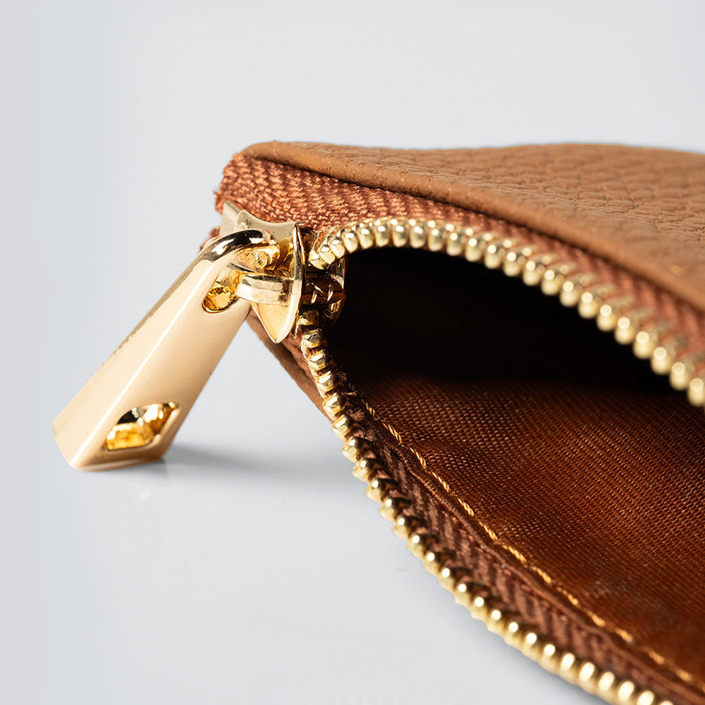 Unisex Leather Coin Purse With Zipper